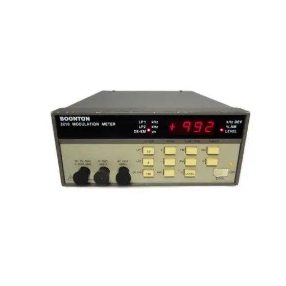 6426 MP Boonton 8210-01-S/3 AM / FM Modulation Meter - 2 MHz - 1.5 GHz (Option 01 & S/3)